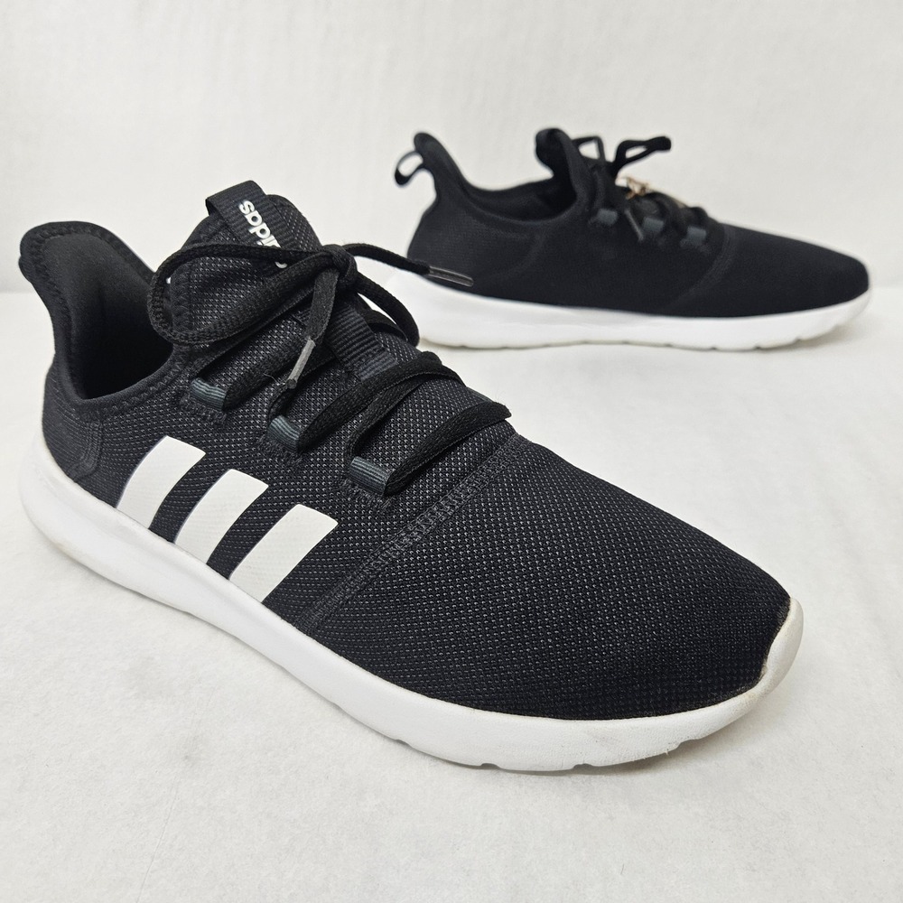 Adidas Cloudfoam Pure 2.0 Running Shoes H04753 Black White Womens Size 10